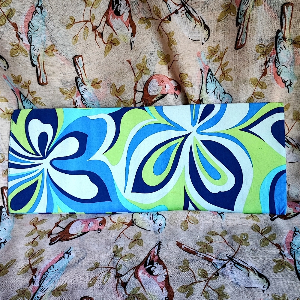 Vintage Roxy Wild Floral 1960s Vibe Flower Power Vinyl Plastic Cover Travel Tote - Picture 9 of 16